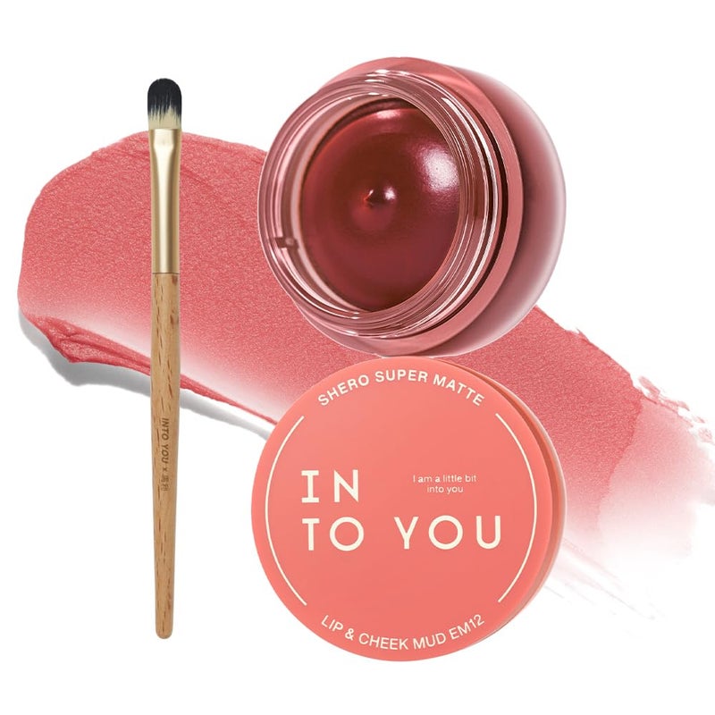 INTO YOU Matte Liquid Lipstick for Women, Canned Long Lasting Pink Lipstick Waterproof with Lip Brush, No Transfer, High Pigmented with Lightweight Lip Mud Texture(C-EM12) - Image 1