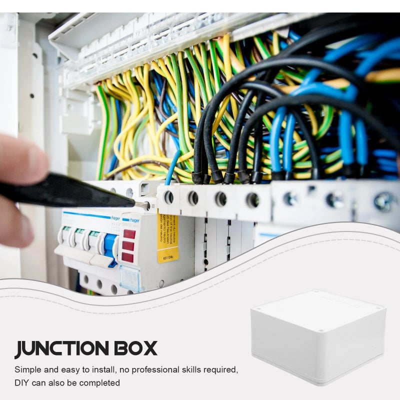 2pcs Junction Box Electrical Enclosure Box Outdoor Electrical Junction Box Junction Box Project Line Junction Box - Image 3