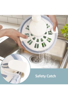 Bonita Fruits Vegetable Salad Dehydrator Dryer and Washer : Salad Spinner, Oil Shaker, Anti-Shake, Easy Drain, Compact Storage (stainless_steel)  - Image 5
