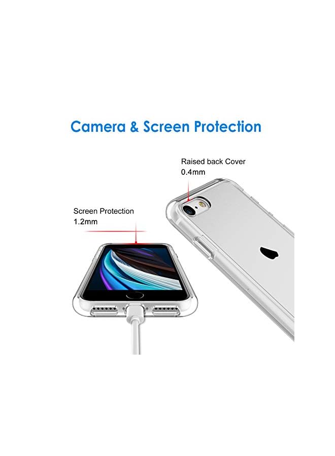 Jetech Case For Iphone Se 3/2 (2022/2020 Edition), Iphone 8 And Iphone 7, 4.7-Inch, Non-Yellowing Shockproof Phone Bumper Cover, Anti-Scratch Clear Back (Clear) - Image 3