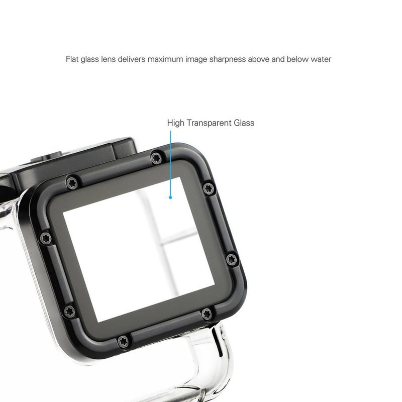 SOONSUN Waterproof Case for GoPro Hero 7/6/5 Black and Hero (2018) â€“ 147ft/45m Underwater Housing Dive Case for Scuba Diving, Snorkeling, Surfing & Deep-Sea Adventures - Image 3