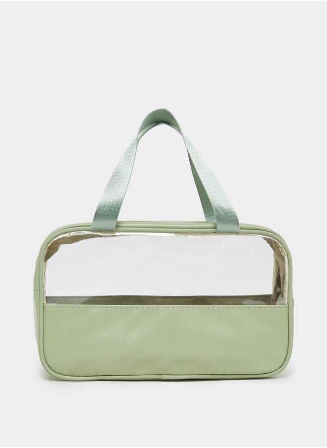Styli Waterproof Transparent Wash Bag with Zip Closure  - Image 2