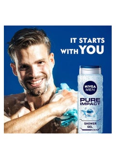 NIVEA MEN Nivea Men Pure Impact Shower Gel - 500ml  - Image 3
