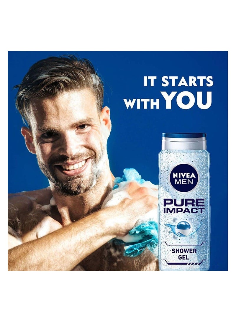 نيفيا مين نيفيا جل استحمام بيور امباكت للرجال - 500 مل - Image 3