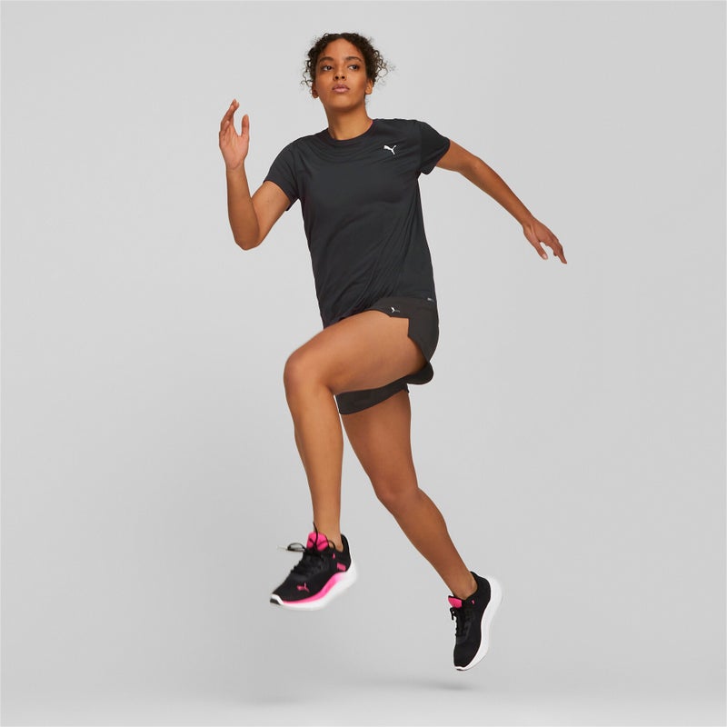 PUMA Favourite Short Sleeve Womens Black Running T-shirt - Image 4