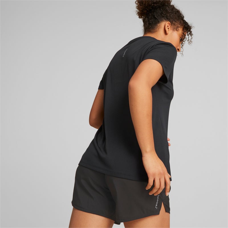 PUMA Favourite Short Sleeve Womens Black Running T-shirt - Image 3