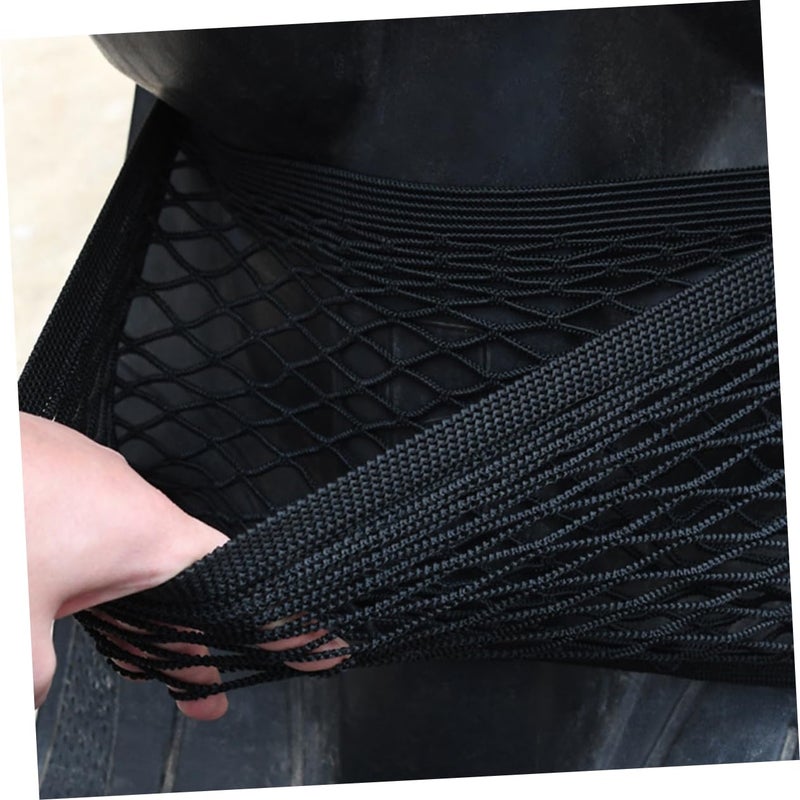 Elastic Front Storage Mesh Bag for Electric Scooter Black - Image 5