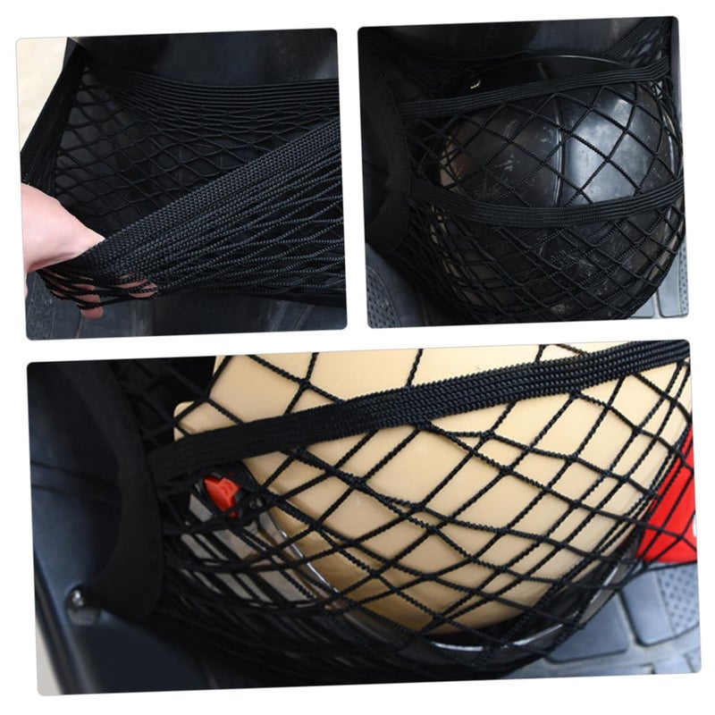 Elastic Front Storage Mesh Bag for Electric Scooter Black - Image 4