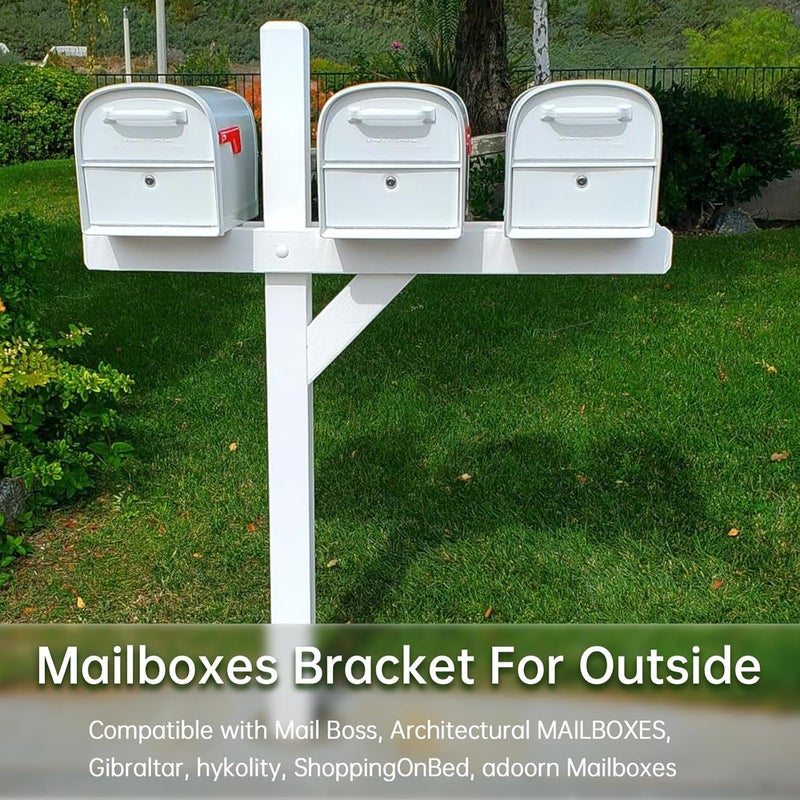 KOMOHOM Mailbox Mounting Board, Post Mount Adapter Plate for Metal Post, Reinforced Installation Plate White;Compatible with Mail Boss, Architectural MAILBOXES, Gibraltar, hykolity, ShoppingOnBed, adoorn - Image 5