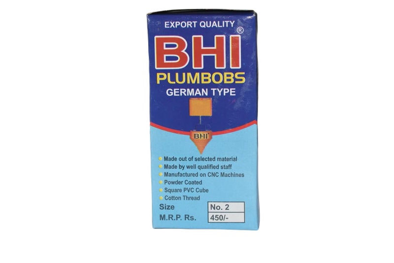 BELLSTONE Heavy Duty Plumb Bob for Construction | Accurate Vertical Alignment Tool | Durable Body with Pointed Tip | Mason, Survey, Civil & Brick Work Use. - Image 3