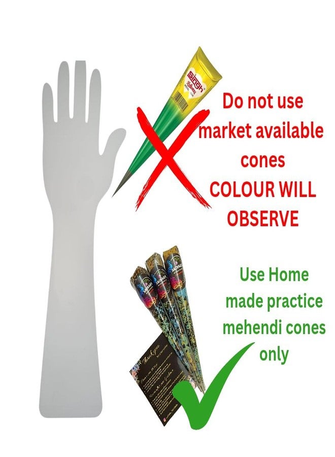 Shivraj Organics Reusable Acrylic Hand for Mehndi Practice | Acrylic Board for mehenndi practice - Image 4