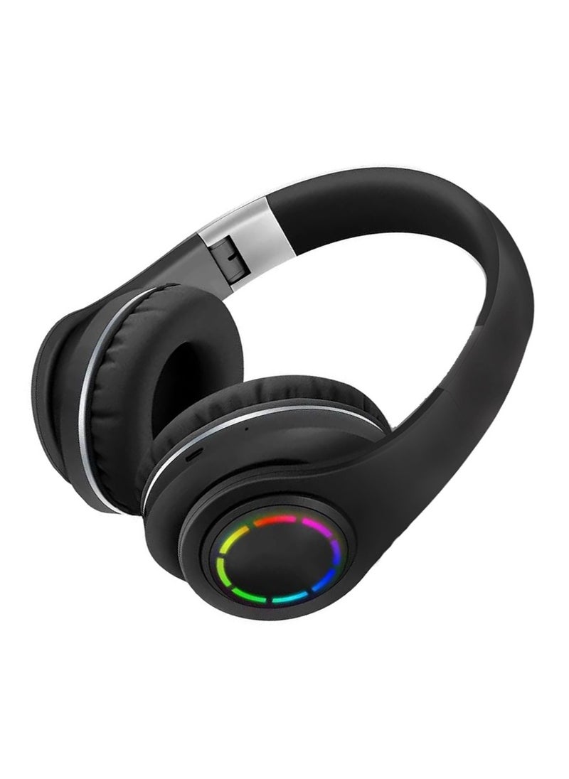 Wireless Headphone TUNE LED-2 - Bluetooth - RGB LED - Pure Bass Sound - Noise Cancelling-BLACK