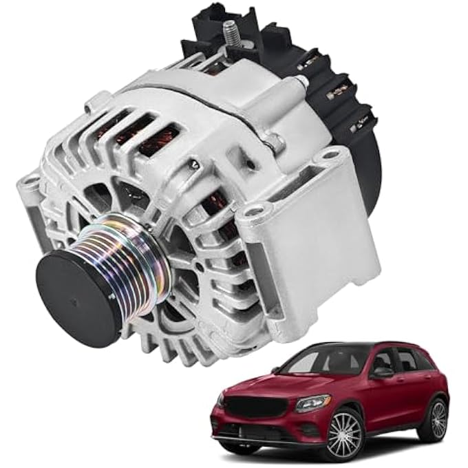 HonHuCo 0009068706 Alternator 12V 200A Compatible With Mercedes Benz GL450 2015 2016 GLE450 AMG C450 AMG 2016 E43 AMG 2017 2018 GLS450 2017-2019 3.0L V6 - Image 1