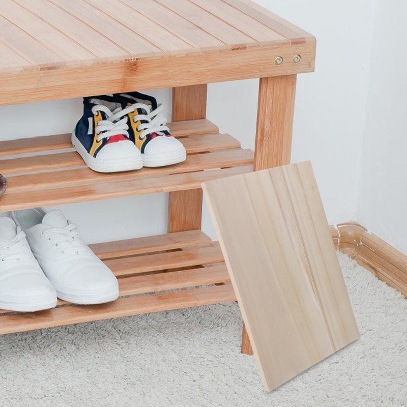 2pcs Wood Dividing Board Wall Mounted Rustic Shelf Wood Shelf for Bedroom Living Room - Image 4