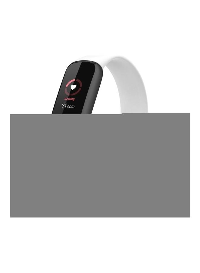 BGM Silicone Replacement Strap Watchband For Fitbit Luxe, Size: L White - Image 4