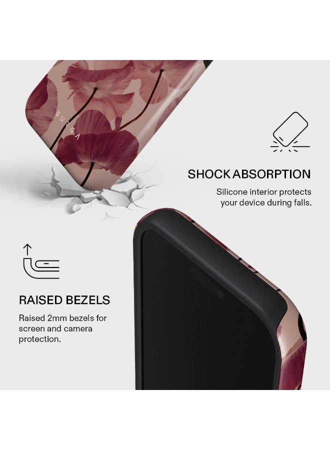 بورجا جراب برجا آيفون  برو تندر كيس فاخر متوافق مع طبقة مزدوجة هجينة صلبة + سيليكون للحماية - مقاوم للخدش والصدمات - Image 4