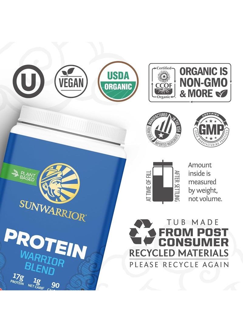 Sunwarrior Sunwarrior Warrior Blend Organic Plant-Based Protein Powder Vanilla – Vegan, Keto-Friendly, 750g  - Image 4