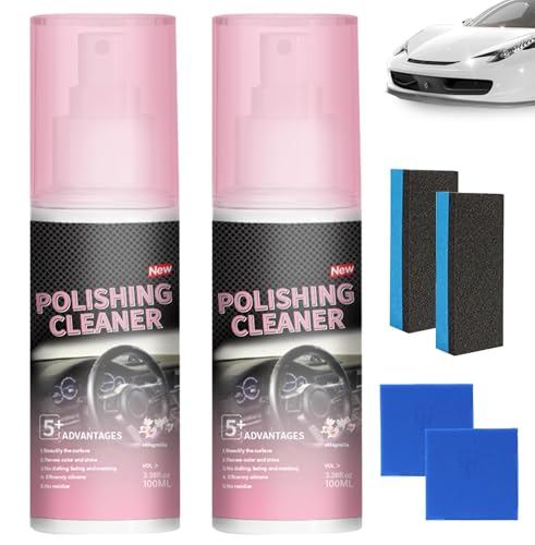 Timeno 2026 New Polishing Cleaner Car Interior Interior All Purpose Car Cleaner for Rubber Leather 2 - Image 1