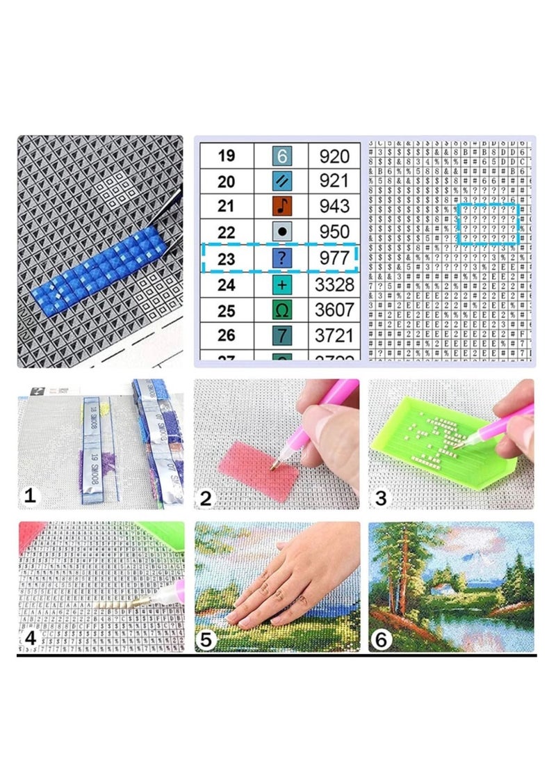 STRATEG 5D DIY Round Diamond Painting Multicolour - Image 4