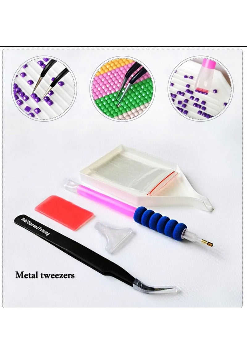 STRATEG 5D DIY Round Diamond Painting Multicolour - Image 5