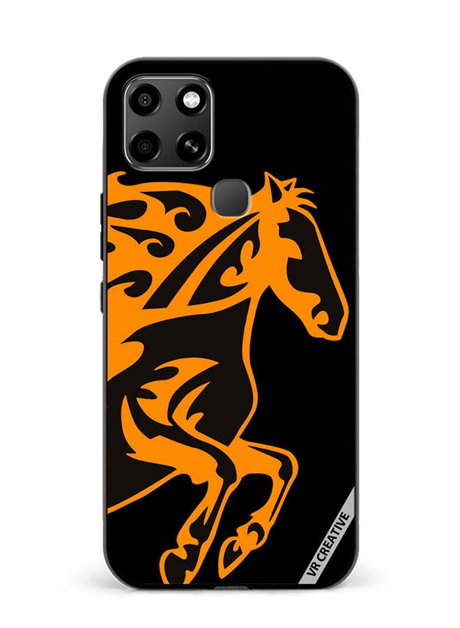 VR CREATIVE Protective Case Cover For Infinix Smart 6 Horse Flame Design Multicolour - Image 1