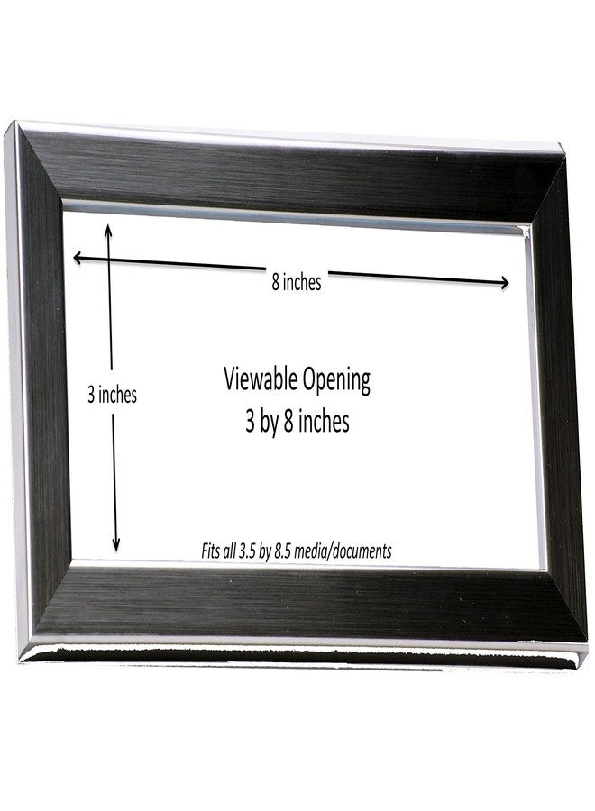 Creative Picture Frames Executive Collection Business License Frame - Stainless Steel Collection 3.5 By 8.5 Inch Easel Back With Wall Hanger Great For Certificates, Tax License And More - Image 5