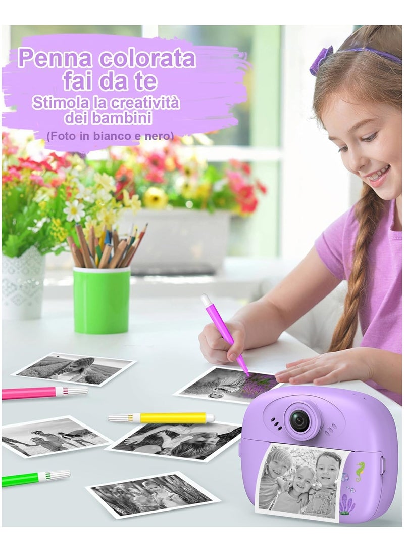 AROAQ Kids Camera Instant Print, Camera for Kids with Printing Photo Paper Toys for Kids Aged 3-14 Toddler Digital Camera - Image 4