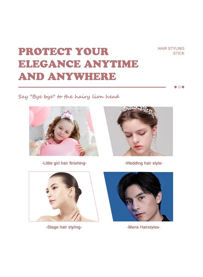 Dragon Ranee Hair Styling Stick-Hair Wax Stick, Hair Mascara for Flyaway Tamer, Fly Away Hair Tamer Stick for Enhance Gloss of Hair, Anti Frizz Broken Hair Baby Hair Flash Moment Flyaway Stick, Non-Greasy - Image 3