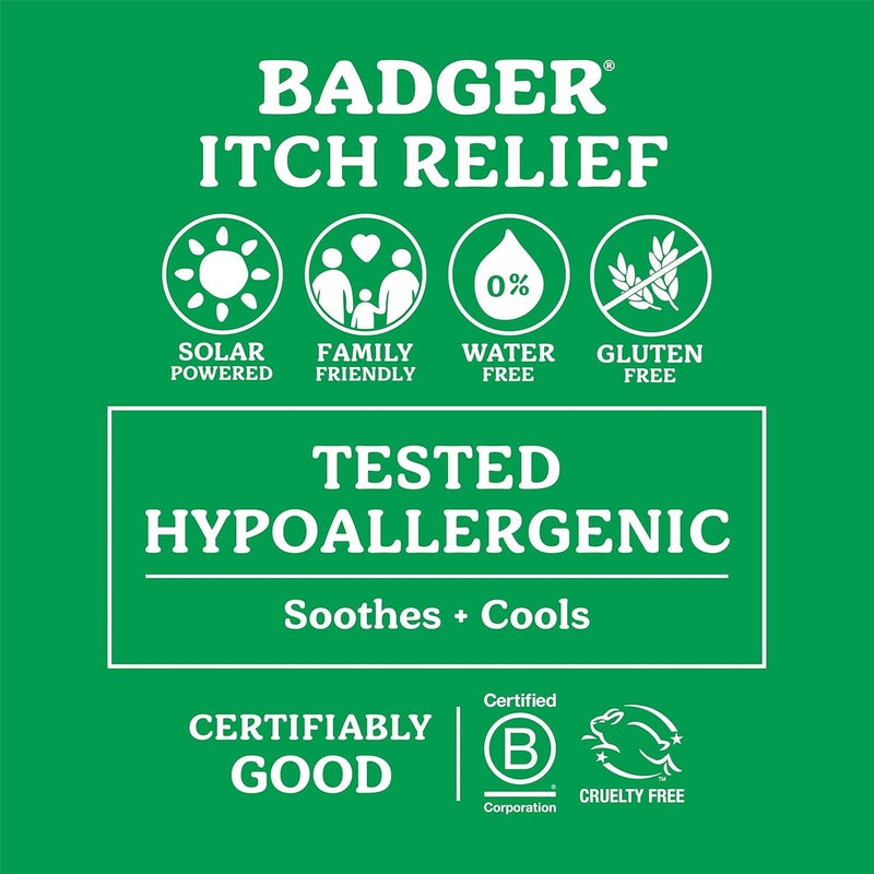 Badger Bug Bite Itch Relief Stick, Natural & Organic Anti Itch Cream for Bug Bites, Rashes & Poison Ivy, Fast Itchy Skin Relief After Bite, Works Great, Smells Great, Easy to Use, .6 oz, 2-Pack - Image 2