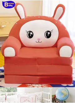 Berma Baby Children's Armchair  Foldable Kids Sofa cover without filler Backrest Armchair Cartoon Lazy Sofa Children Flip Open Sofa Bed  - Image 1