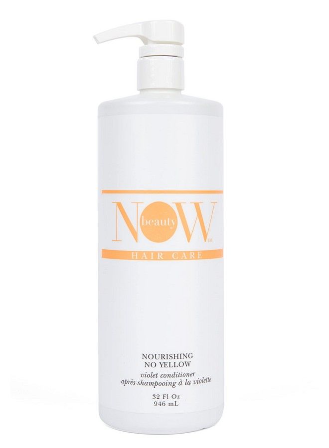 NOW BEAUTY Nourishing No Yellow Conditioner Brassneutralizing Purple Conditioner For Colortreated Hair Intensive Hydrating Treatment For Damaged Tresses Paraben And Sulfate Free 32 Oz - Image 2