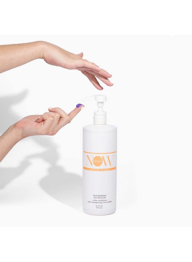 NOW BEAUTY Nourishing No Yellow Conditioner Brassneutralizing Purple Conditioner For Colortreated Hair Intensive Hydrating Treatment For Damaged Tresses Paraben And Sulfate Free 32 Oz - Image 5