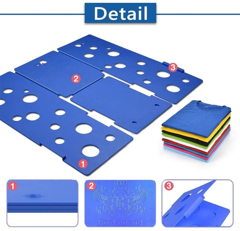 BoxLegend V5 Shirt Folding Board t Shirt Folder Assemblable Clothes Folding Board Easy and Fast to fold Clothes Professional Laundry Folder Folding Tool - Image 5