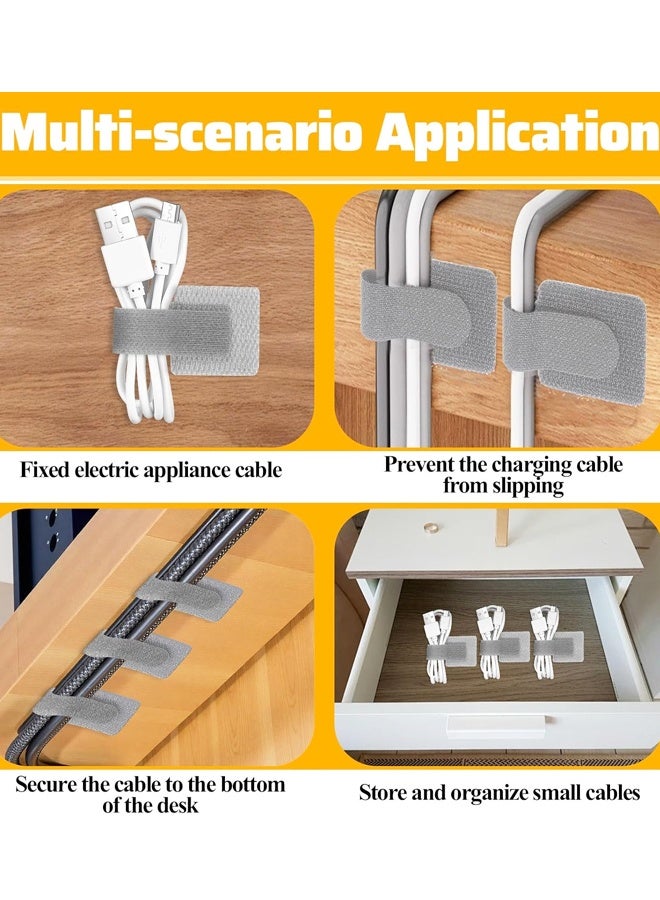 50 قطعة من منظم الأسلاك تحت المكتب، حامل أسلاك قابل لإعادة الاستخدام للأجهزة الإلكترونية والكمبيوتر الشخصي، أساسيات المنزل والمكتب - Image 5
