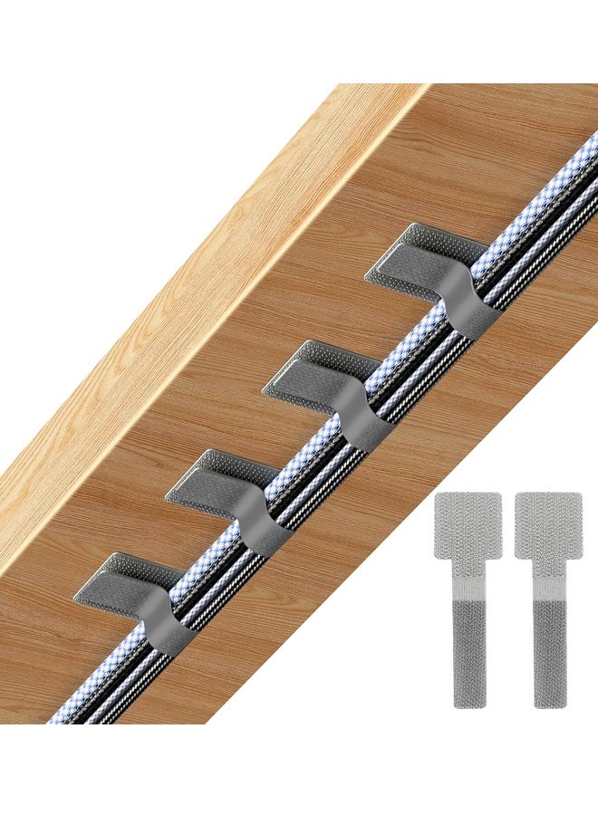 50 قطعة من منظم الأسلاك تحت المكتب، حامل أسلاك قابل لإعادة الاستخدام للأجهزة الإلكترونية والكمبيوتر الشخصي، أساسيات المنزل والمكتب - Image 1