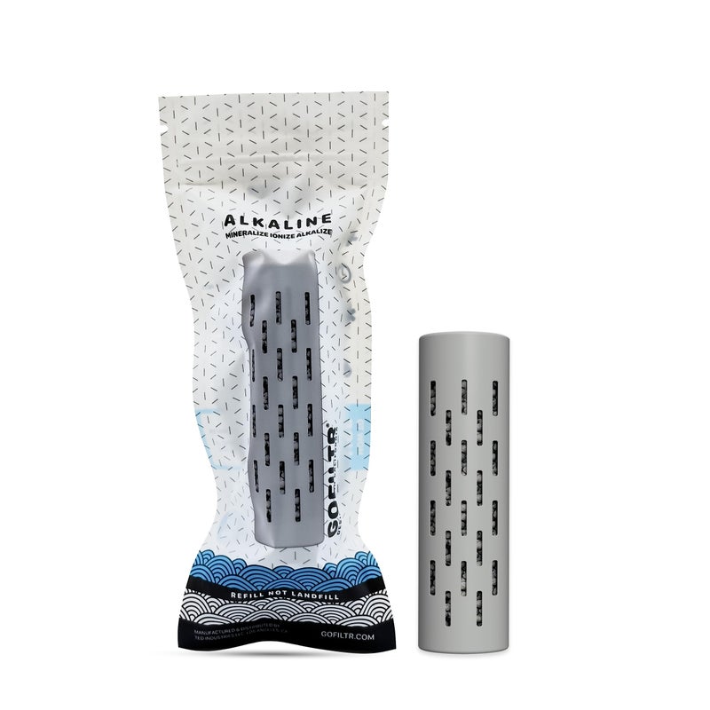 GOFILTR Alkaline Water Infuser - 9.5 pH + Electrolytes for Any Water Bottle/Small Pitcher, 750 Refills / 3 Months, Ionized Mineral Water Infuser (1 Pack) - Image 1