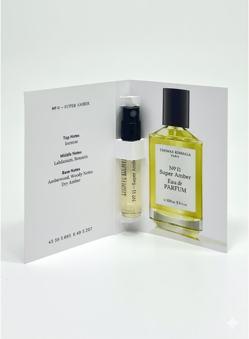 Thomas Kosmala No. 11 Super Amber Eau de Parfum 2 ml - Image 2