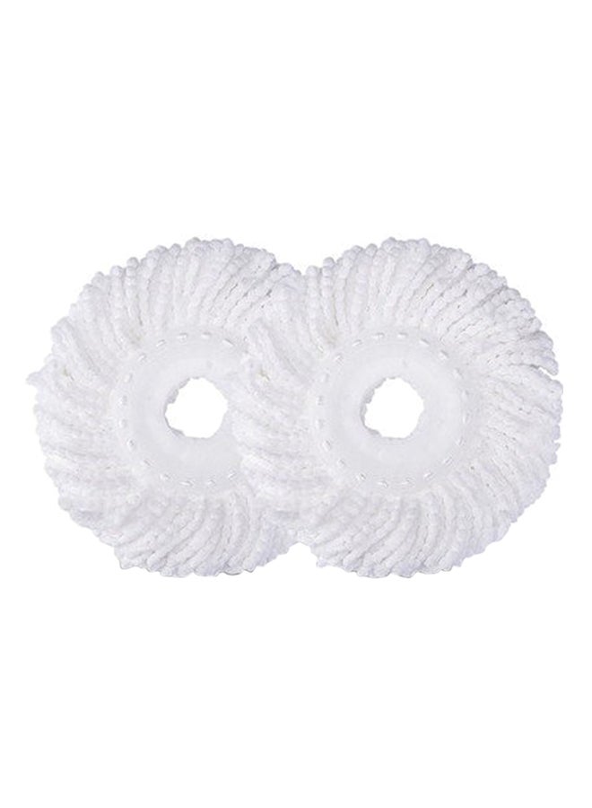 360-Degree Rotating Stainless Steel Spin Mop With Bucket Green/White - Image 4