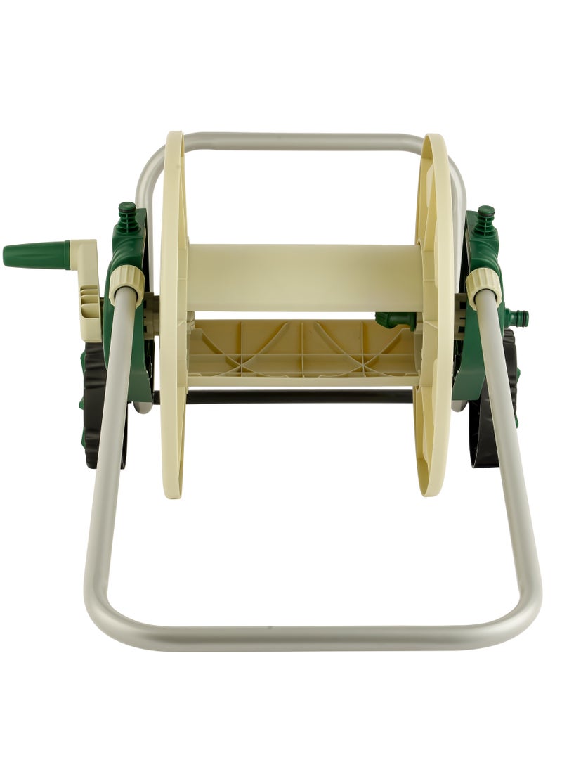 GEEPAS Geepas Telescopic Hose Cart- GWH59384, Stop Anywhere Lock Mechanism and Manual Retract Hose Cart| With Level Track to Reduce Twisting, Compatible with 1/2" and 3/4" Hoses, Perfect for Gardening Use  - Image 4