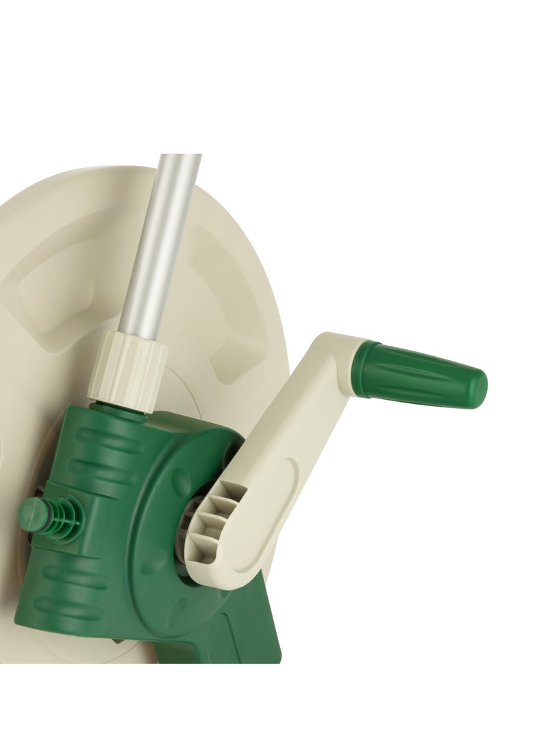 GEEPAS Geepas Telescopic Hose Cart- GWH59384, Stop Anywhere Lock Mechanism and Manual Retract Hose Cart| With Level Track to Reduce Twisting, Compatible with 1/2" and 3/4" Hoses, Perfect for Gardening Use  - Image 5
