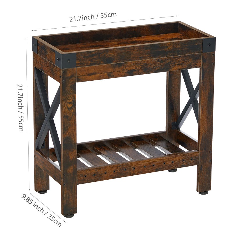 ZEXVIDA Narrow Side Table, Slim End Table,Sofa Side Table, End Table Nightstand for Bedroom, Living Room, Small Spaces - Image 4