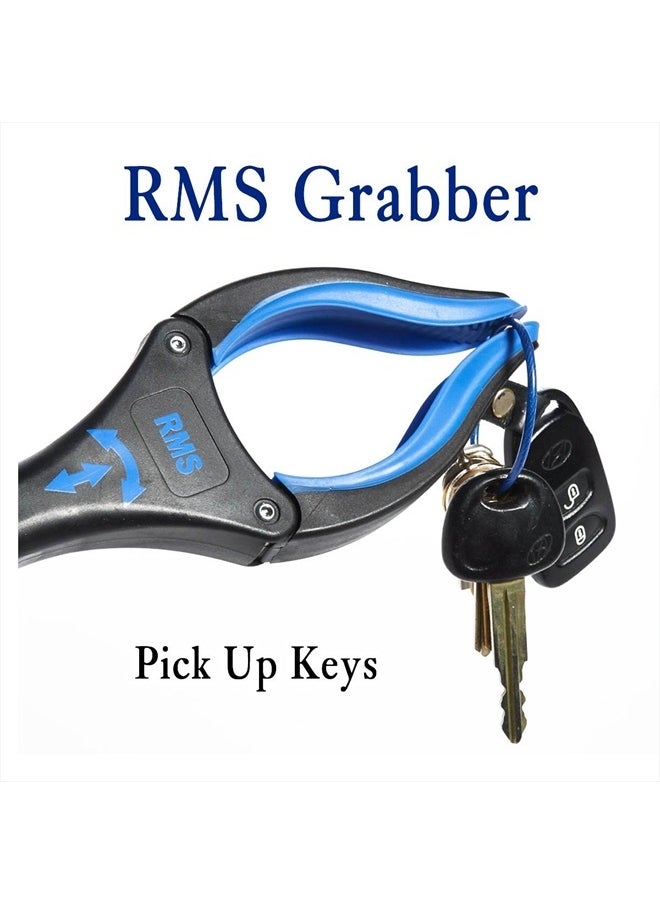RMS 2-Pack 34 Inch Extra Long Grabber Reacher with Rotating Jaw - Mobility Aid Reaching Assist Tool (Blue)  - Image 5