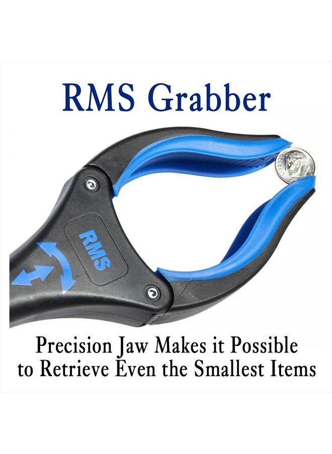 RMS 2-Pack 34 Inch Extra Long Grabber Reacher with Rotating Jaw - Mobility Aid Reaching Assist Tool (Blue)  - Image 4