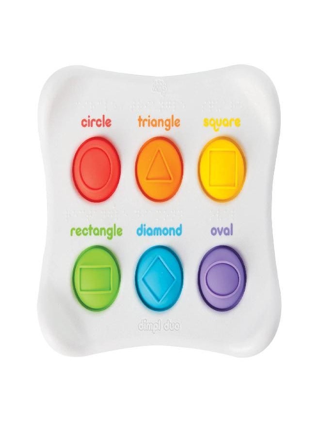 Fat Brain Toys Fat Brain Toys Dimpl Duo Baby Toys & Gifts for Ages 1 to 2, includes one plastic board, 6 silicone buttons  - Image 5