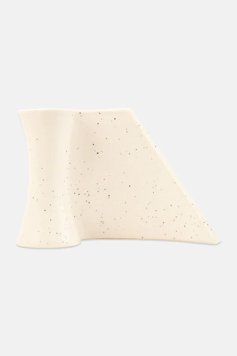 Muy Mucho Table Top Ceramic Vase, Off White