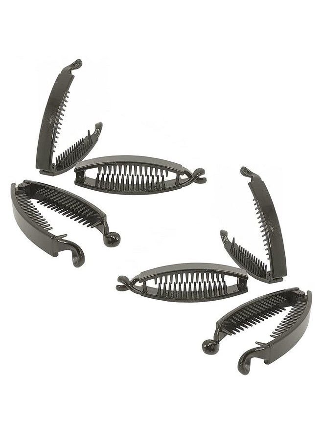 Aliza أربطة شعر للنساء والفتيات / فراشة / كلاش / موزة / حامل ذيل حصان مطاطي للشعر / شريط شعر متعرج / لولب شعر / تيك تاك / دبوس شعر مجموعة ملحقات شعر للاستخدام اليومي (بك سوداء مكونة من 68 قطعة)  - Image 5