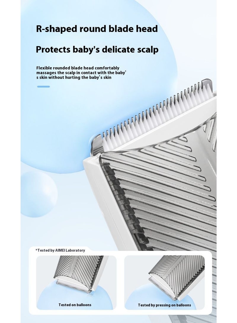 ماكينة حلاقة شعر للأطفال مع مكنسة كهربائية | هادئة وقابلة للشحن | مقاومة للماء IPX7 | مناسبة للرضع والأطفال - Image 5