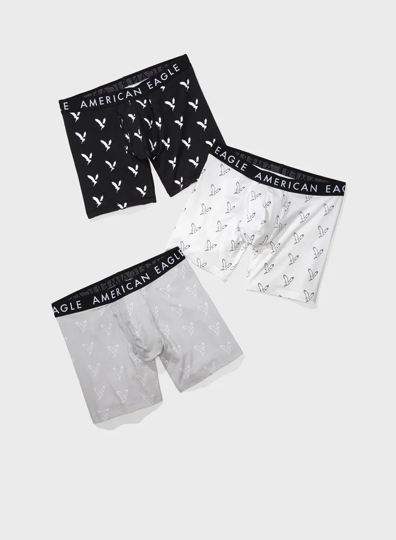 امريكان ايجل 3 Pack Logo Band Trunks