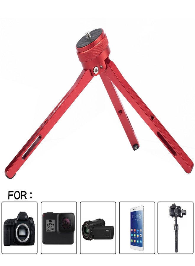 ADAI Aluminum Video Table Tripod Stepless Adjustable Height with Universal 1/4-inch Interface for DSLR SLR camera Phone mounting - Image 3