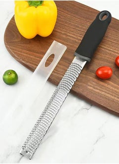 Lemon Zester, Cheese Grater, Premium Citrus Zester, Kitchen Grater for Parmesan, Chocolate, Fruits, Vegetables, Ginger, Garlic, Nutmeg, Stainless Steel Kitchen Cheese Grater